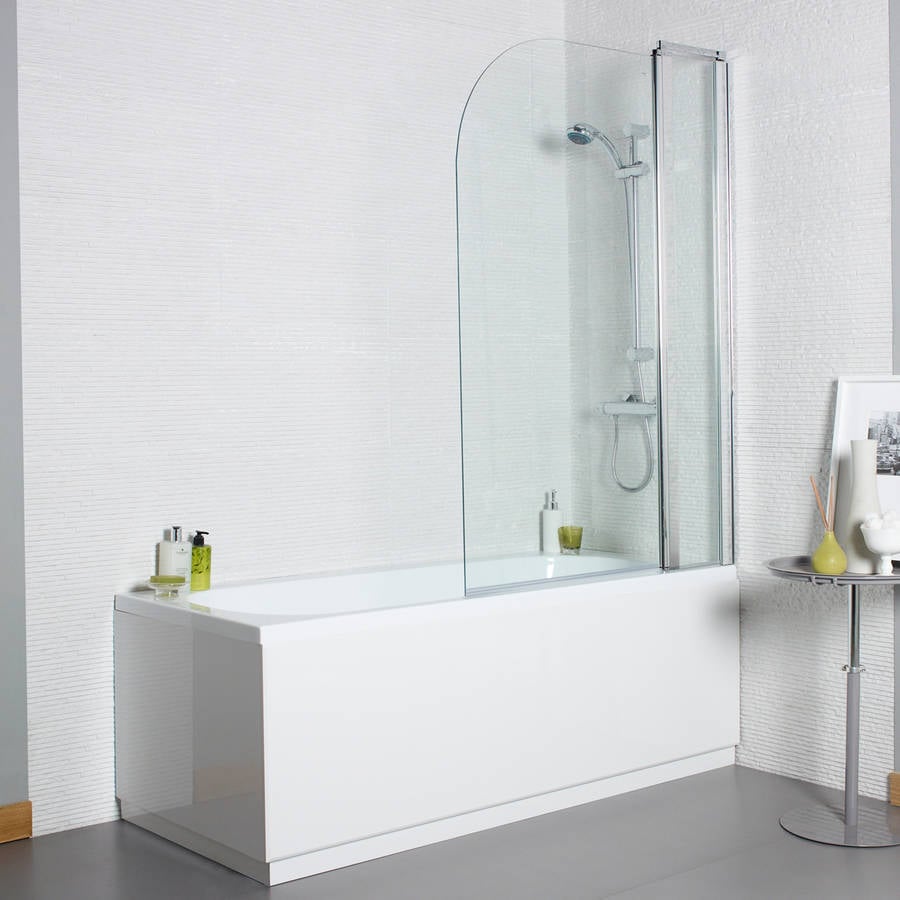 Koncept Straight Screen with Panel 6mm