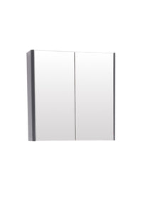 Options 24 600mm Mirror Cabinet Cool Grey
