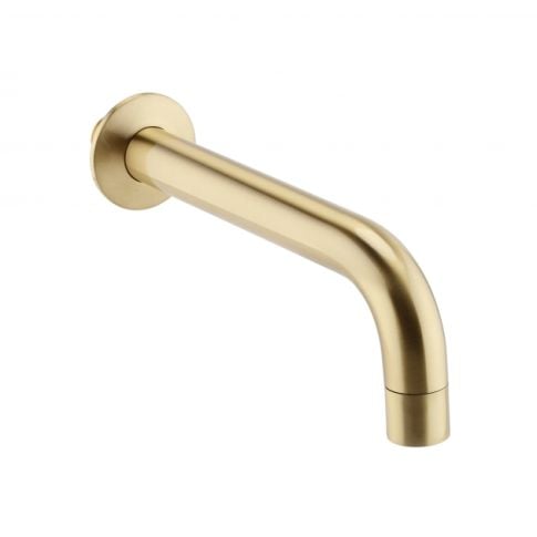 Wall Mounted Bath Spout Brushed Brass