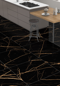 Blackened Cosmic Gold Gloss Tile