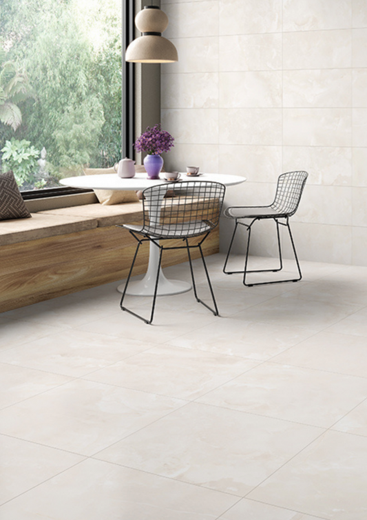 Sunlit Cream Beige Matt Tile