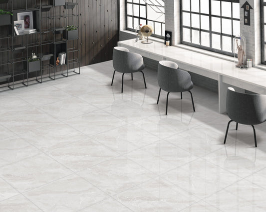 Polished White Marble Look Tile – Spectra Series 30x60 cm