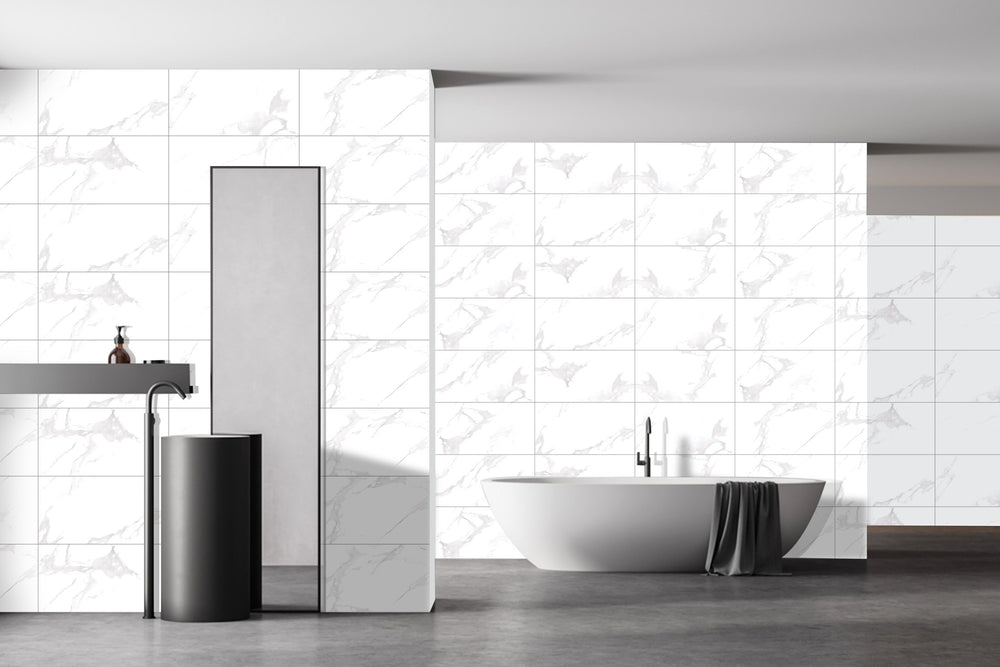 Luxury Marble Look Statuario Matt Tile – 30x60 cm