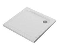 //2Go 45mm Low Profile Square Tray & Waste - White