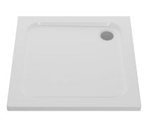 45mm Low Profile Square Tray & Waste - White
