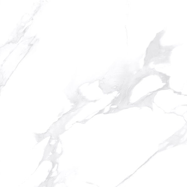 Luxury Statuario Marble Look Matt Tile – 60x60 cm
