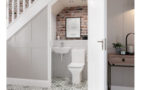 Cedarwood 560x450mm 1TH Basin & Full Pedestal (Boxed)