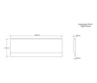 Plain Front Panel - White