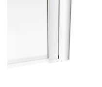 800x1400mm Square Bath Screen (6mm) - Chrome