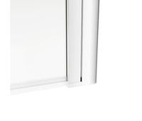 800x1400mm Square Bath Screen (6mm) - Chrome