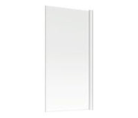800x1400mm Square Bath Screen (6mm) - Chrome