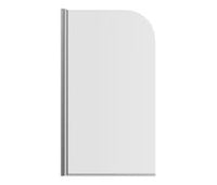 800x1400mm Radius Bath Screen (6mm) - Chrome