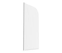800x1400mm Radius Bath Screen (6mm) - Chrome
