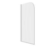 800x1400mm Radius Bath Screen (6mm) - Chrome
