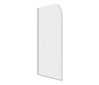 800x1400mm Radius Bath Screen (6mm) - Chrome