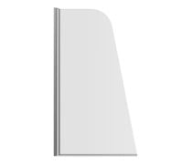 800x1400mm Sail Bath Screen (6mm) - Chrome