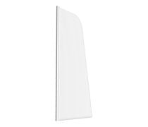 800x1400mm Sail Bath Screen (6mm) - Chrome