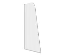 800x1400mm Sail Bath Screen (6mm) - Chrome