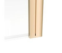 800x1400mm Square Bath Screen (6mm) - Brushed Brass