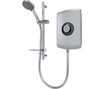 Triton Amore Electric Shower - Brushed Steel