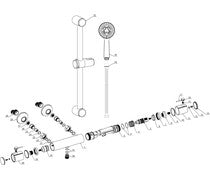 Terra Cool-Touch Thermostatic Bar Mixer Shower - Chrome