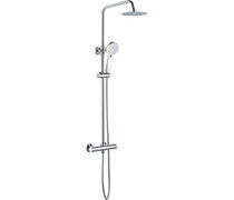 Round Thermostatic Bar Mixer w/Riser Kit - Chrome