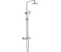 Round Thermostatic Bar Mixer w/Riser Kit - Chrome