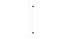 Iconix Optional 300mm Wetroom Hinged Splash Panel - Matt Black