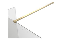 Iconix Optional 300mm Wetroom Hinged Splash Panel - Brushed Brass