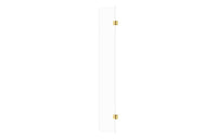Iconix Optional 300mm Wetroom Hinged Splash Panel - Brushed Brass