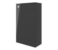 Volta 500mm Floor Standing WC Unit - Anthracite Gloss