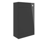 Volta 500mm Floor Standing WC Unit - Anthracite Gloss
