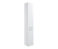 Volta 350mm Floor Standing 2 Door Tall Unit - White Gloss