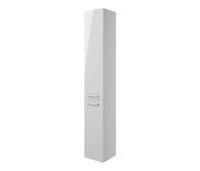Volta 350mm Floor Standing 2 Door Tall Unit - Grey Gloss