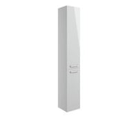 Volta 350mm Floor Standing 2 Door Tall Unit - Grey Gloss