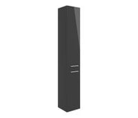 Volta 350mm Floor Standing 2 Door Tall Unit - Anthracite Gloss