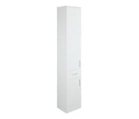 Vista 350mm 2 Door, 1 Drawer Tall Unit - White Gloss