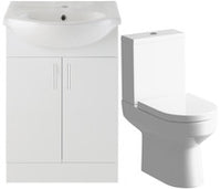 Vista 550mm Vanity & C/C Toilet Pack