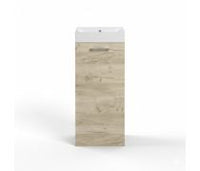Volta 410mm Floor Standing 1 Door Basin Unit & 1TH Basin - Oak