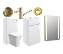Volta 510mm F/S Furniture Pack w/Brushed Brass Finishes