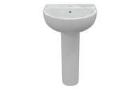 Tuscany 450x400mm 1TH Basin & Full Pedestal
