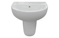Tuscany 450x400mm 1TH Basin & Semi Pedestal