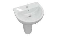 Arlo 550x400mm 1TH Basin & Full Pedestal