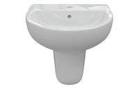 Tuscany 550x400mm 1TH Basin & Semi Pedestal