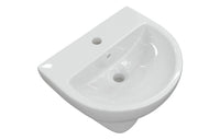 Tuscany 550x400mm 1TH Basin & Semi Pedestal