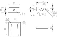 Tuscany Close Coupled Open Back WC & Soft Close Seat