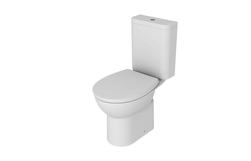 Close Coupled Rimless WC & Soft Close Seat