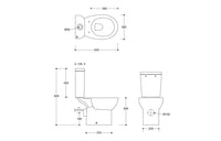 2Go Close Coupled Rimless WC & Soft Close Seat
