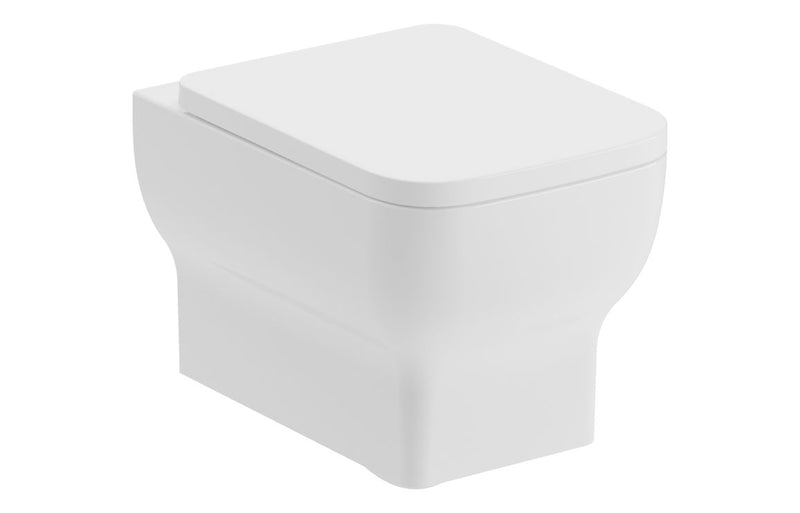 Arlo Rimless Wall Hung WC & Soft Close Seat