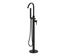 Evola Floor Standing Bath/Shower Mixer - Matt Black